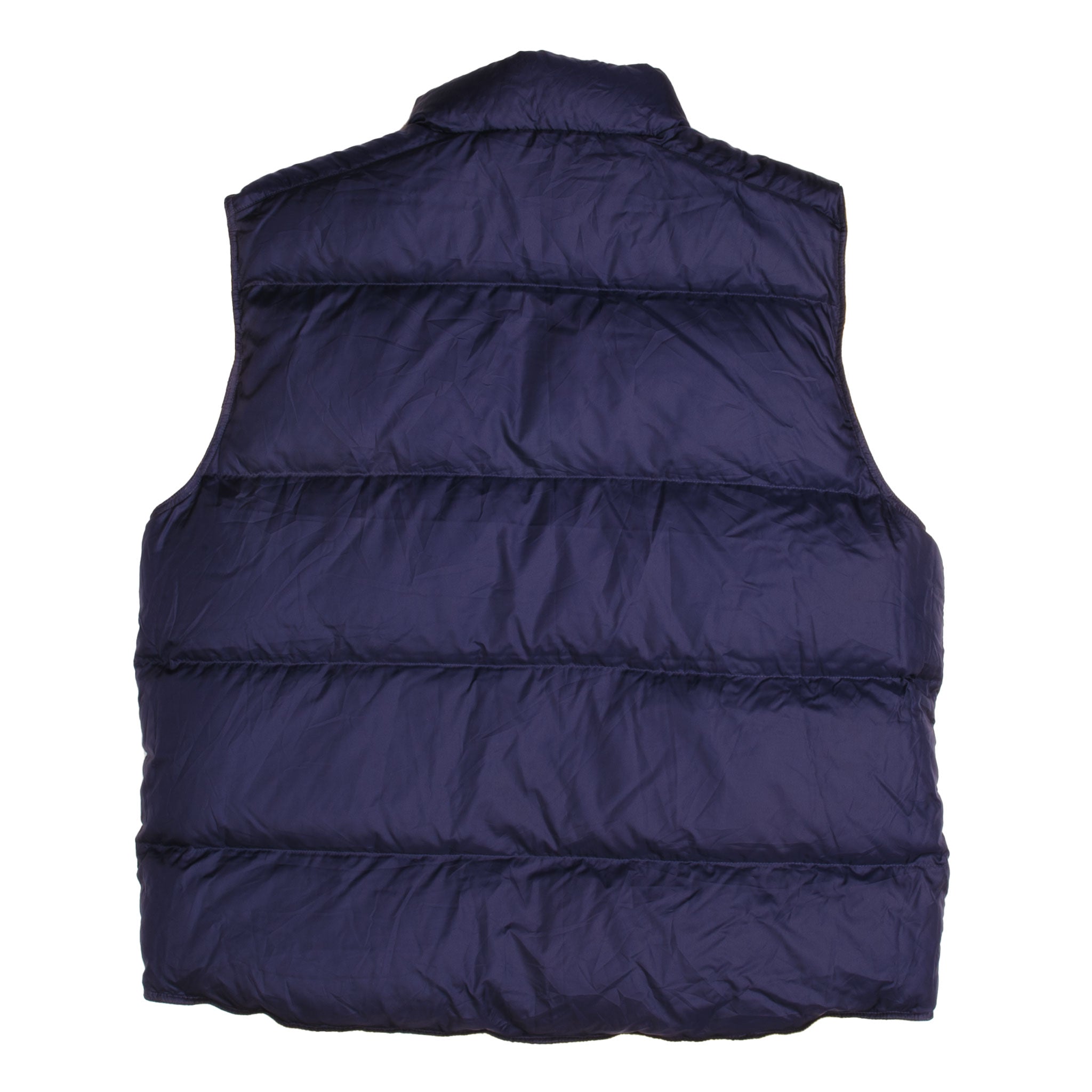 ARUNDEL deadstock blue sleeveless puffer jacket