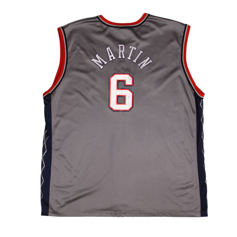 Throwback Mens Kenyon Martin #6 New Jersey Nets Jersey Size XL