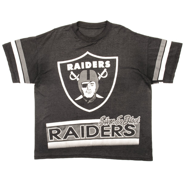 Vintage NFL Raiders Tee Shirt Size XL. BLACK