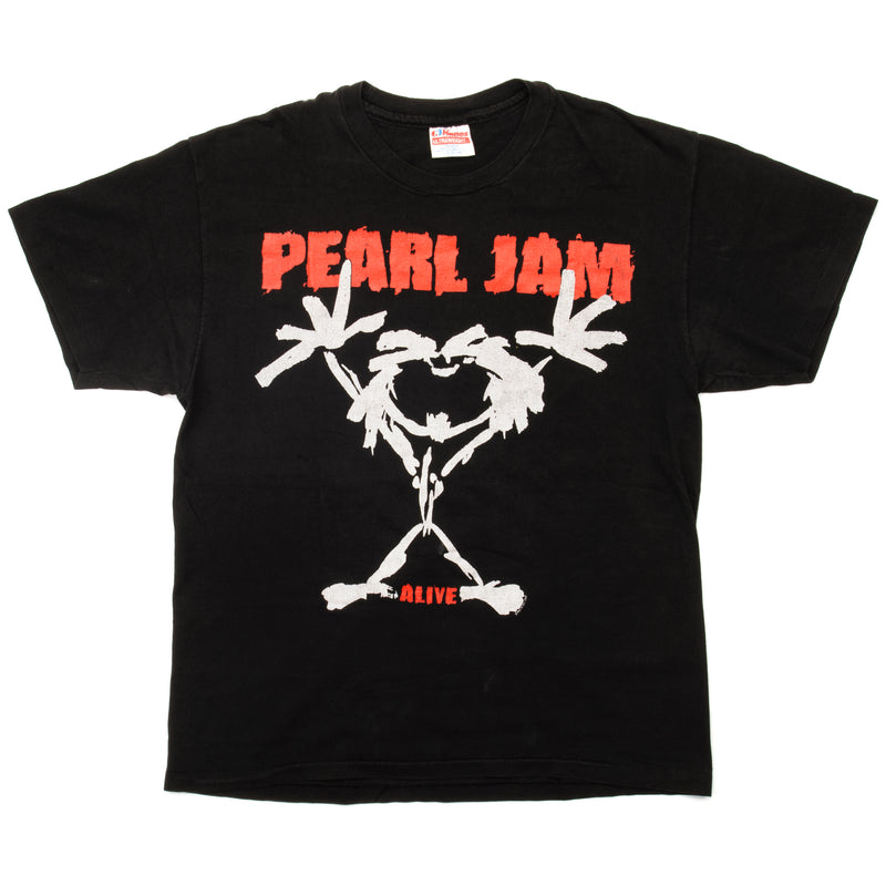 Vintage Pearl Jam Alive Tee Shirt 1994 Size Medium Made In USA. BLACK