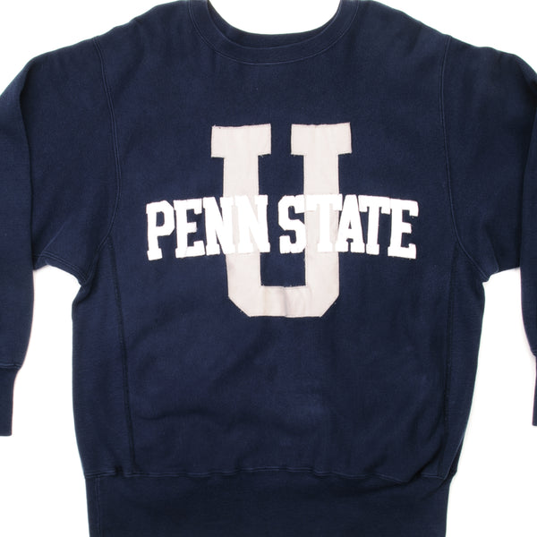 SUDADERA VINTAGE CHAMPION DE TEJIDO INVERSO DE PENN STATE, PRINCIPIOS DE LA DÉCADA DE 1990, GRANDE, FABRICADA EN EE. UU.