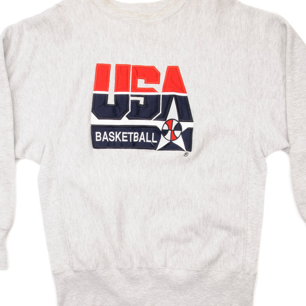 SUDADERA VINTAGE CHAMPION USA BALONCESTO AÑOS 90 TALLA GRANDE FABRICADA EN EE. UU.