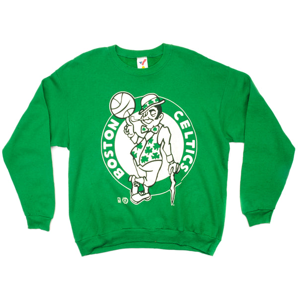 Vintage NBA Boston Celtics Sweatshirt Size Large Made In USA. GREEN