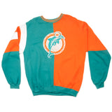 Vintage NFL Miami Dolphins Sweatshirt Size Large. ORANGE