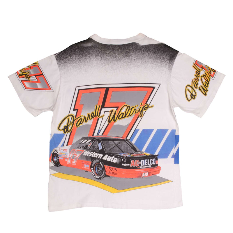 Vintage Nascar Darrell Waltrip #17 Three Time Winston Cup Champion 1992 Tee Shirt Size Large Made In USA