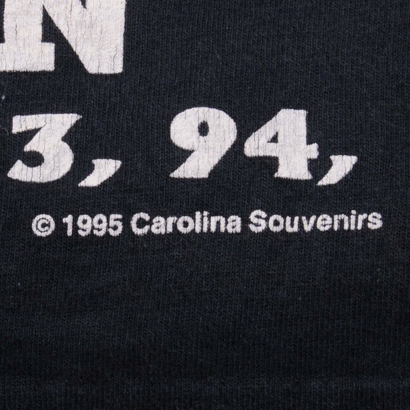 Vintage Nascar Dale Earnhardt Number 3 And Richard Petty Number 43 Seven Times Winston Cup Champions Tee Shirt 1995 Size Large With Single Stitch Sleeve. Made In USA