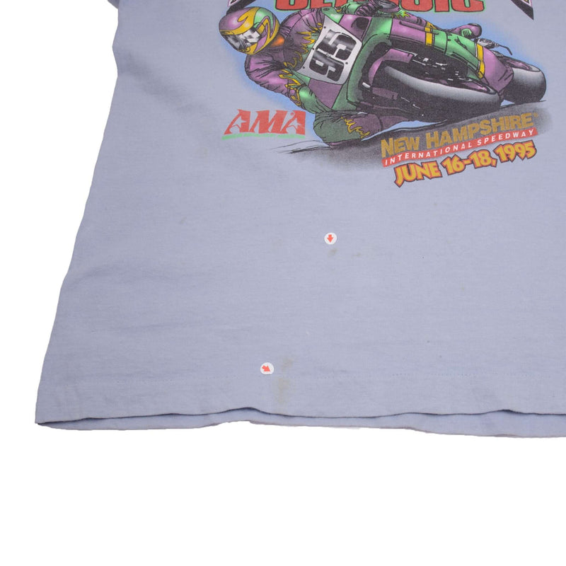 VINTAGE AMA MOTORCYCLE ROAD RACING LOUDON CAMEL 1995 TEE SHIRT LARGE MADE USA