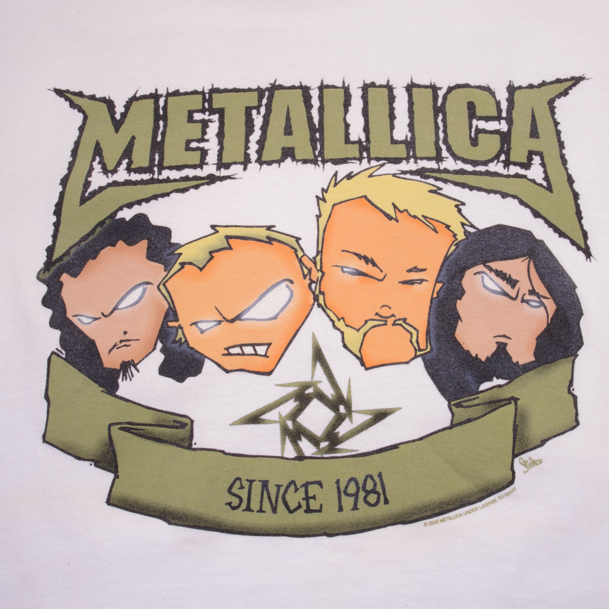 2003 Metallica Jersey Shirt