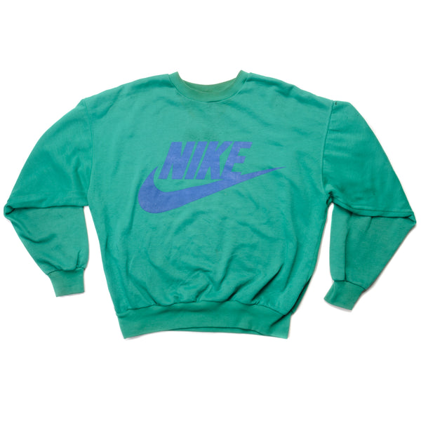 Vintage Nike Sweatshirt 1987-Early 1990S Size Large. TURQUOISE