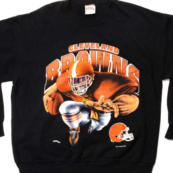 SUDADERA VINTAGE NFL CLEVELAND BROWNS 1994 TALLA GRANDE FABRICADA EN EE. UU.