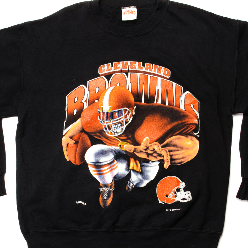 VINTAGE NFL CLEVELAND BROWNS SWEATSHIRT EARLY 1980S-1990 SIZE XL MADE –  Vintage rare usa