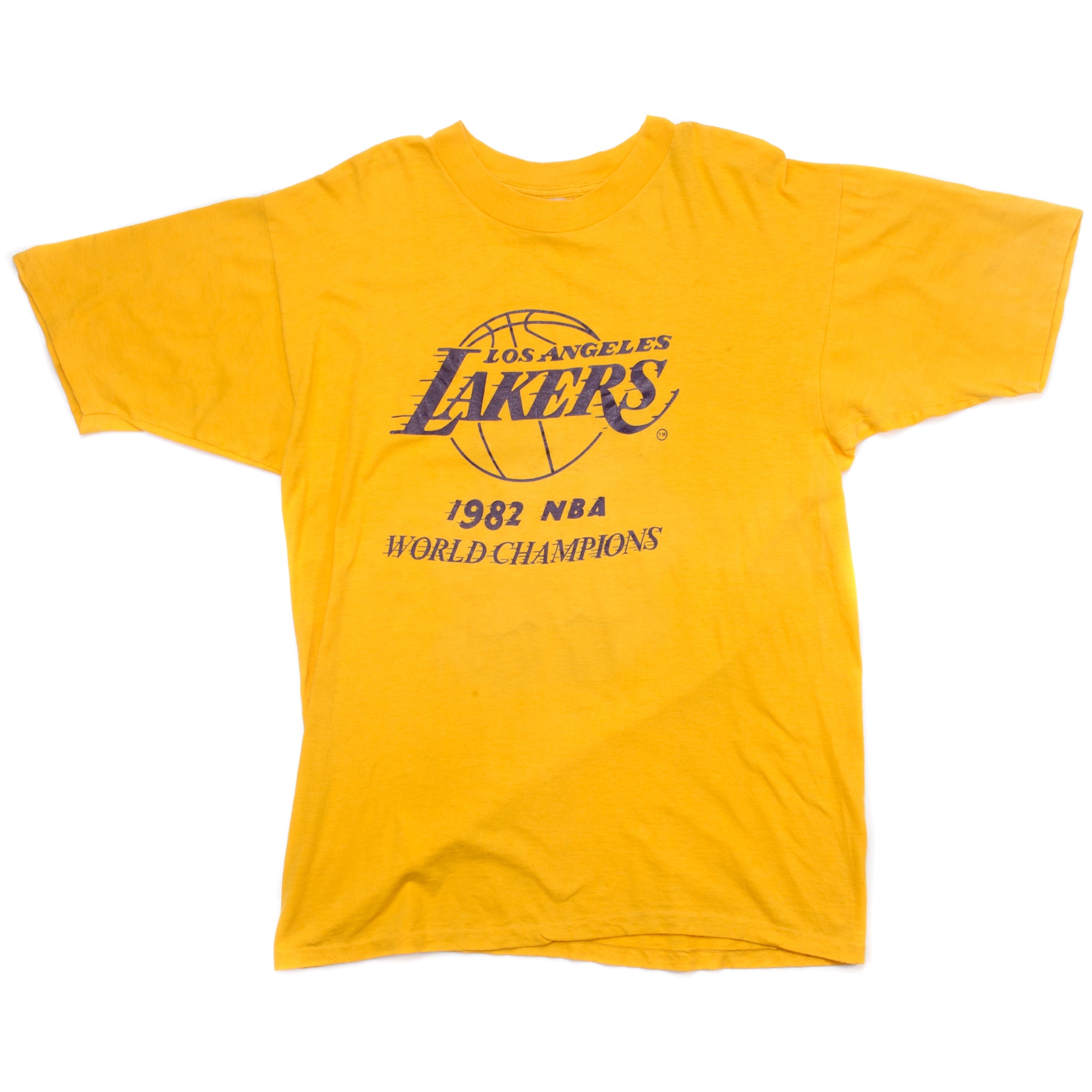 Vintage NBA (Logo 7) - Los Angeles Lakers Single Stitch T-Shirt 1980s Large