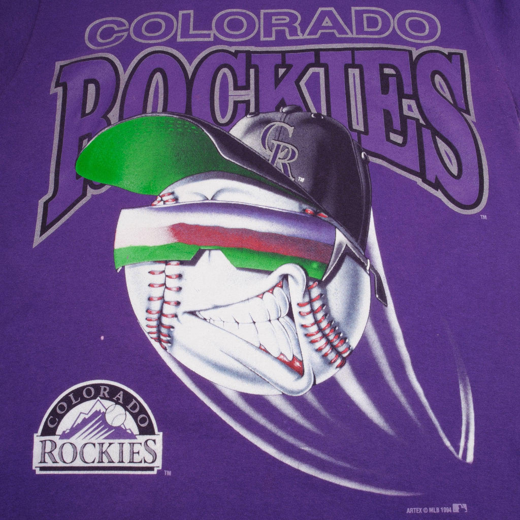 Sports / College Vintage MLB Colorado Rockies Tee Shirt 1991 Size Medium Made in USA NOS