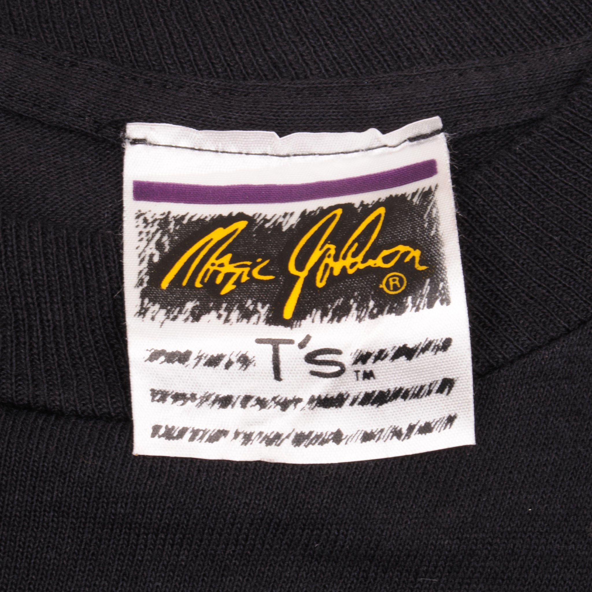 Vintage NBA La Lakers Magic Johnson Tee Shirt 1990s Medium Made in USA
