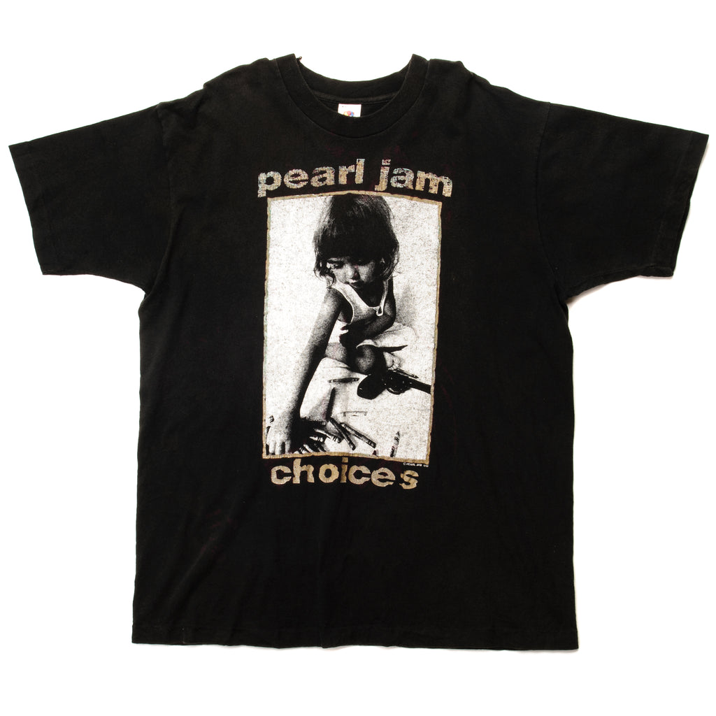 VINTAGE PEARL JAM CHOICES TEE SHIRT 1992 SIZE XL MADE IN USA