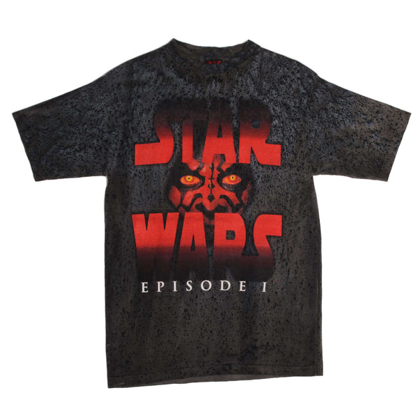 Vintage Tie-Dye Star Wars Episode 1 Dark Maul Tee Shirt 2000S Size Large