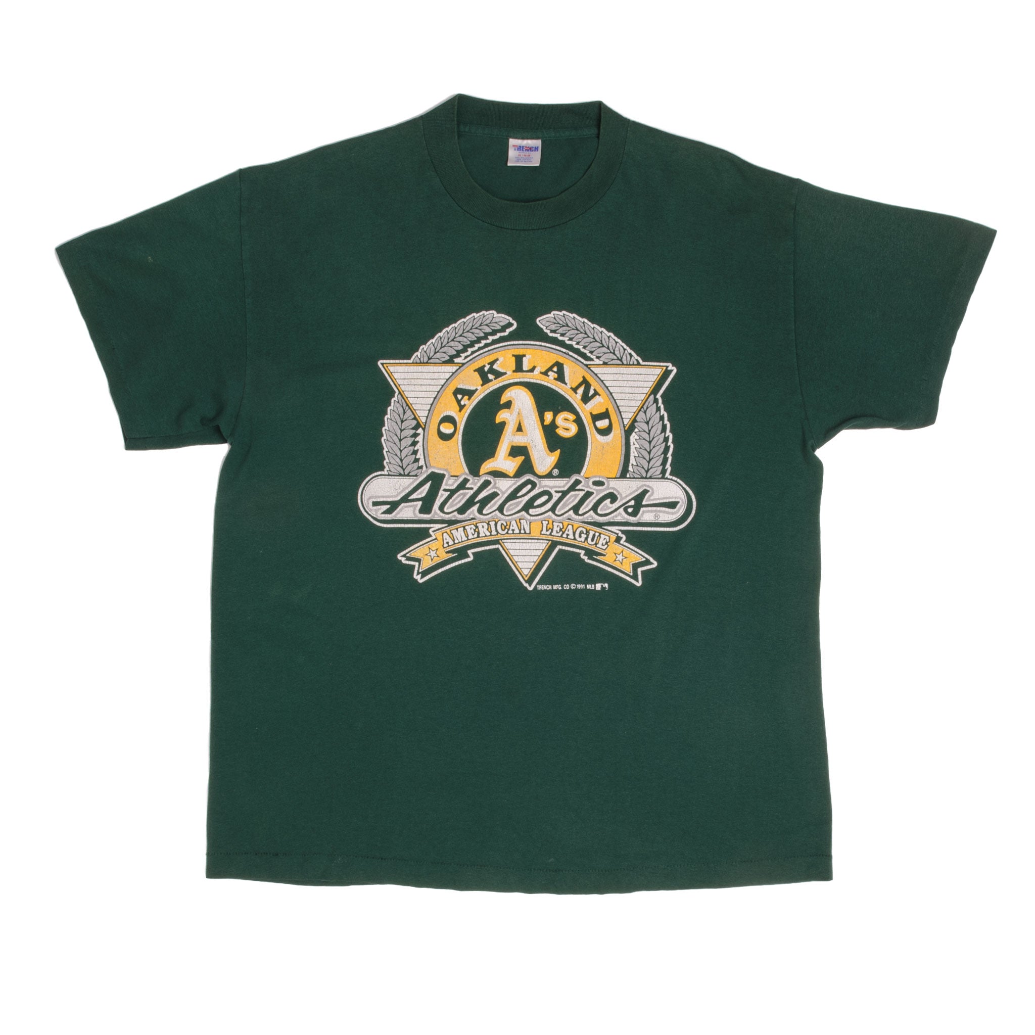 VINTAGE MLB OAKLAND ATHLETICS TEE SHIRT 1992 SIZE XL MADE IN USA