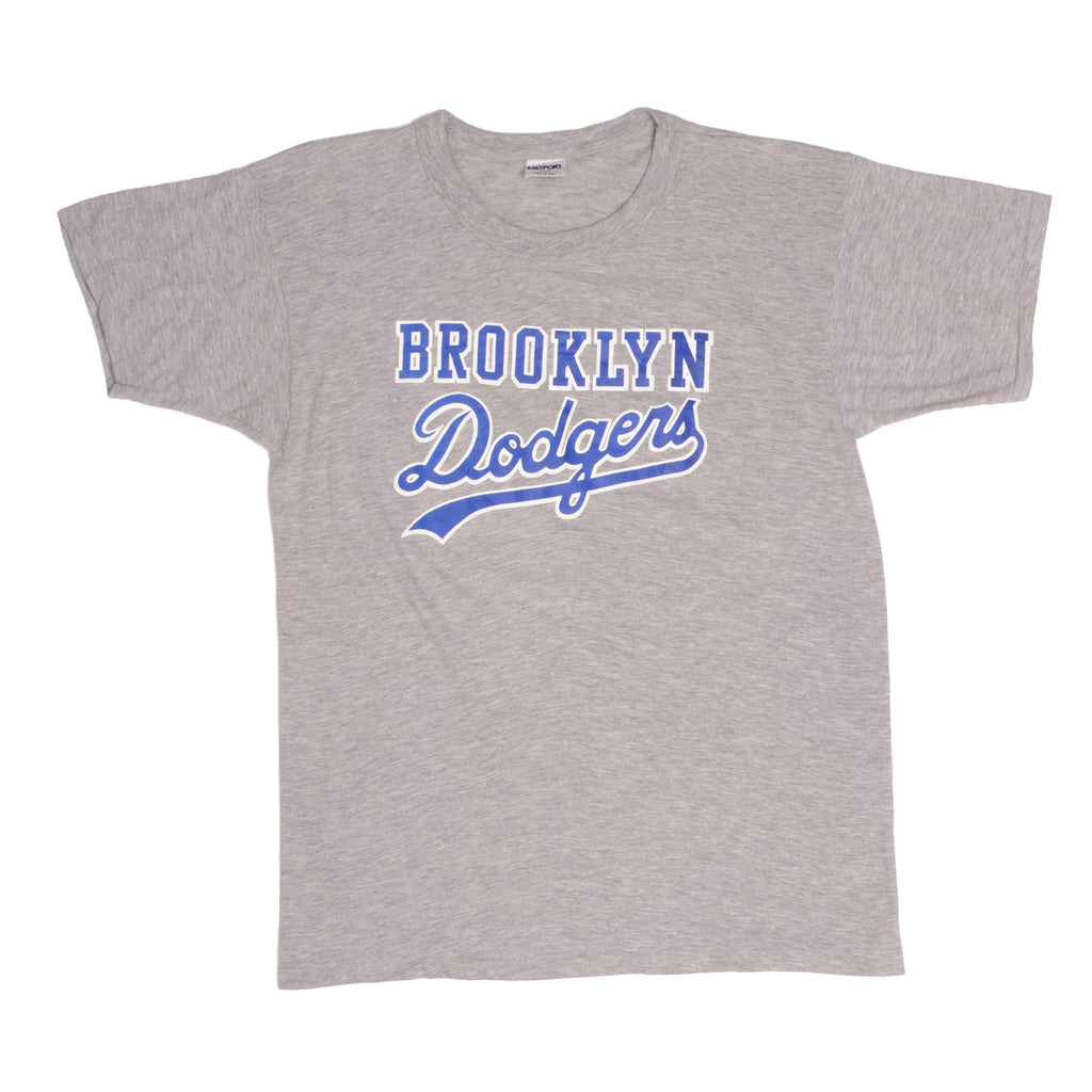 Brooklyn Dodgers Vintage T-Shirt Light Grey 50/50 - Sizes S-XL