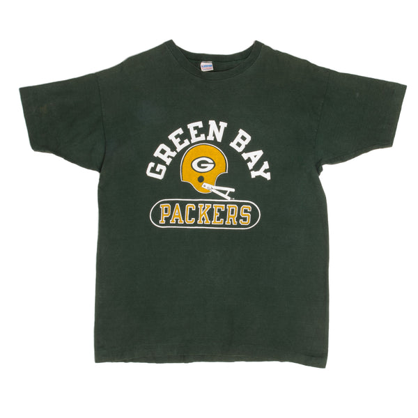 Vintage NFL Green Bay Packers Champion Tee Shirt 1980S Size Medium Made In USA With Single Stitch Sleeves