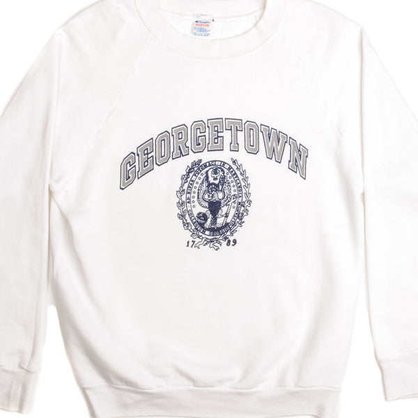 SUDADERA VINTAGE CHAMPION DE LA UNIVERSIDAD DE GEORGETOWN, PRINCIPIOS DE LOS AÑOS 1980-1990, TALLA MEDIANA, FABRICADA EN EE. UU.