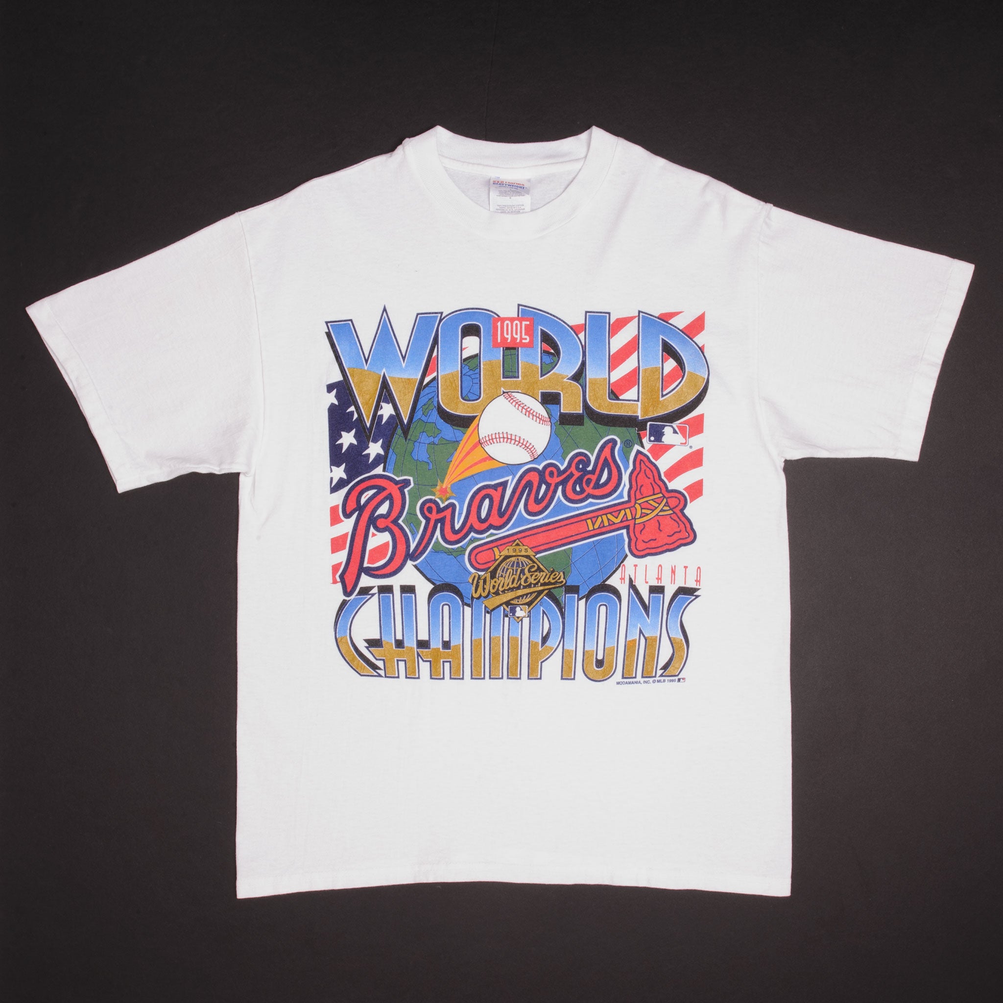 Atlanta Braves Vinatge 90s Champs World Series MLB T-Shirt Vintage