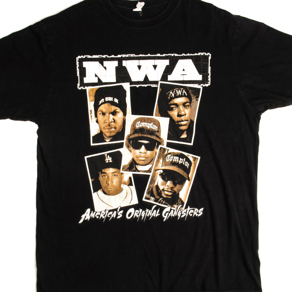 復古 NWA RAP T 卹，尺寸 XL