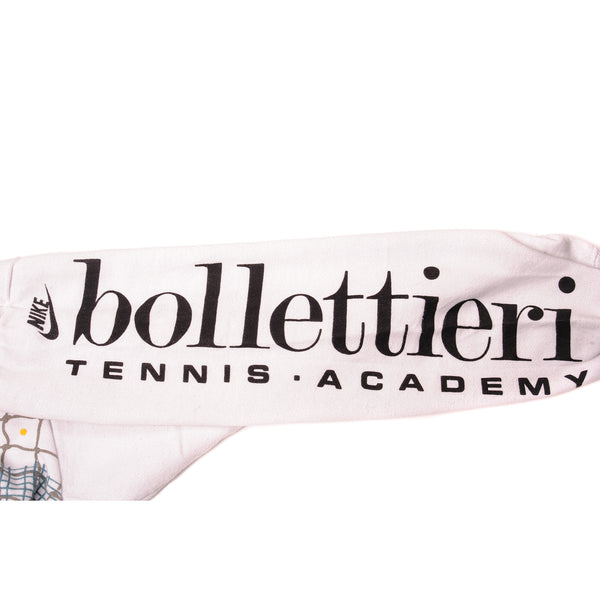 SUDADERA VINTAGE NIKE TENNIS ACADEMY BOLLETIERRI CON CREMALLERA 1/4, AÑOS 90, TALLA GRANDE