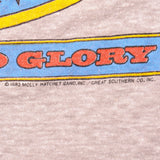 VINTAGE MOLLY HATCHET NO GUTS NO GLORY RAGLAN TEE SHIRT 1983 MEDIUM MADE IN USA