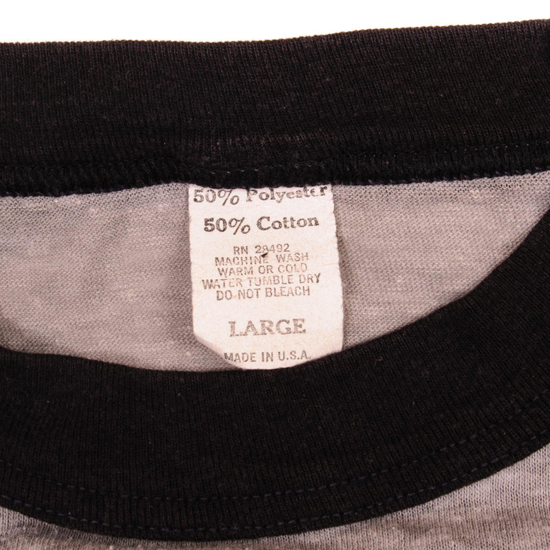 Vintage Molly Hatchet No Guts...No Glory Raglan Tee Shirt 1984 Size Medium Made In USA with single stitch sleeves.