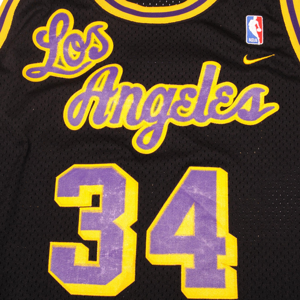 Rétro Shaquille O'Neal #34 Los Angeles Lakers Maillot de Basket