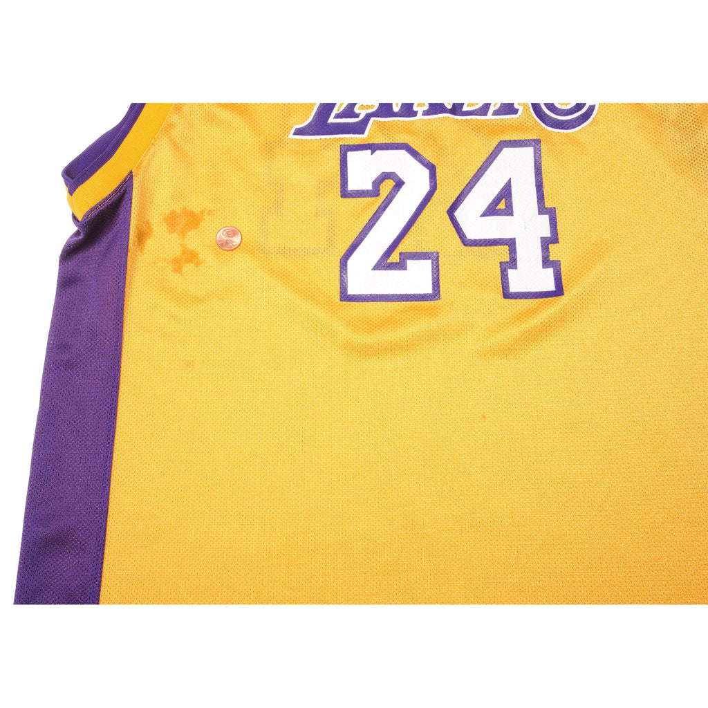 RARE🔥 Adidas NBA Kobe Bryant Los Angeles Lakers Black White Sewn Jersey Sz  XL