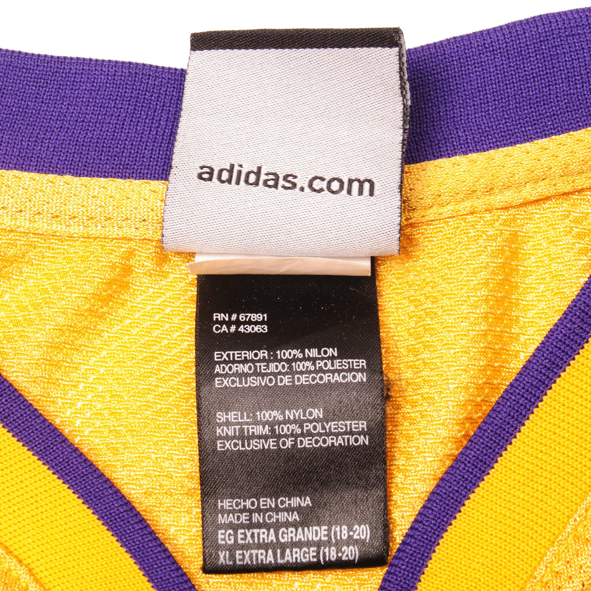 Vintage Adidas Los Angeles Lakers Kobe Bryant, Number 24 Jersey ￼size 14/16