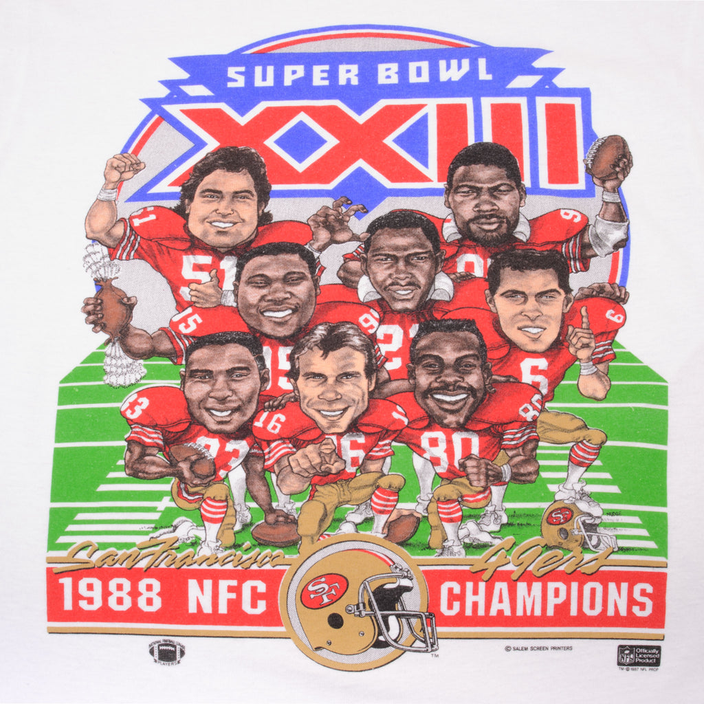 Sports / College Vintage NFL San Francisco 49ers Super Bowl Champs 1988 Tee Shirt Medium Made USA