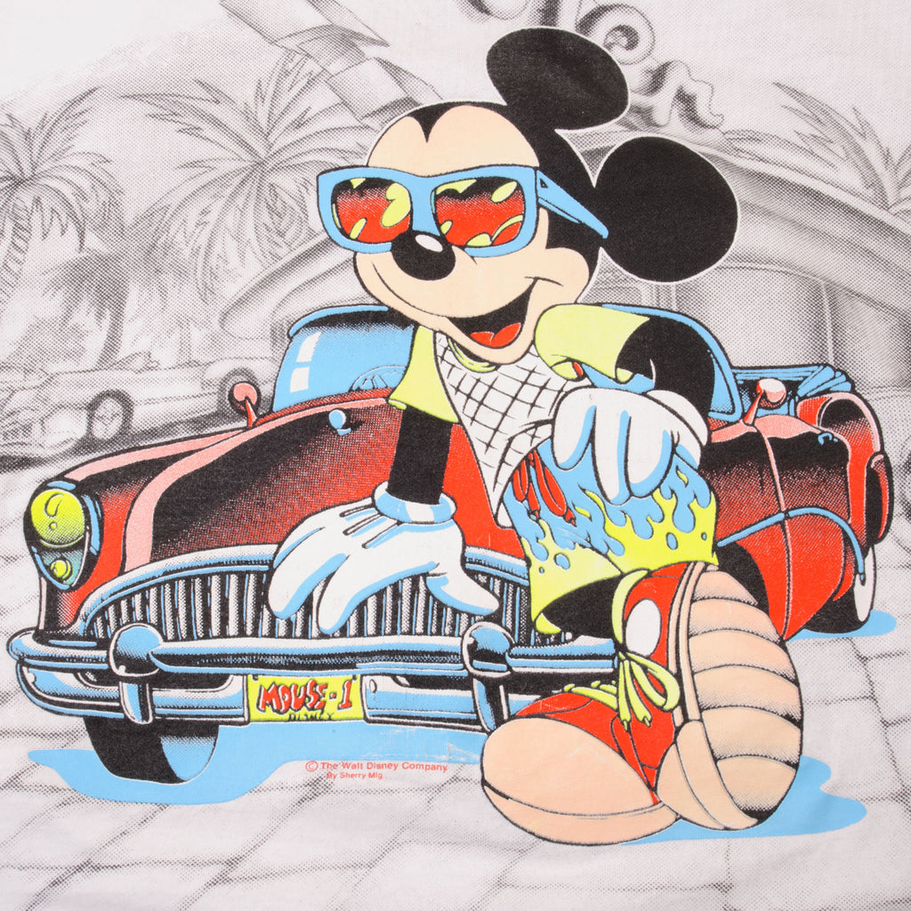 Rare VTG MICKEY & CO Mickey Mouse M Logo T Shirt 90s L.V.