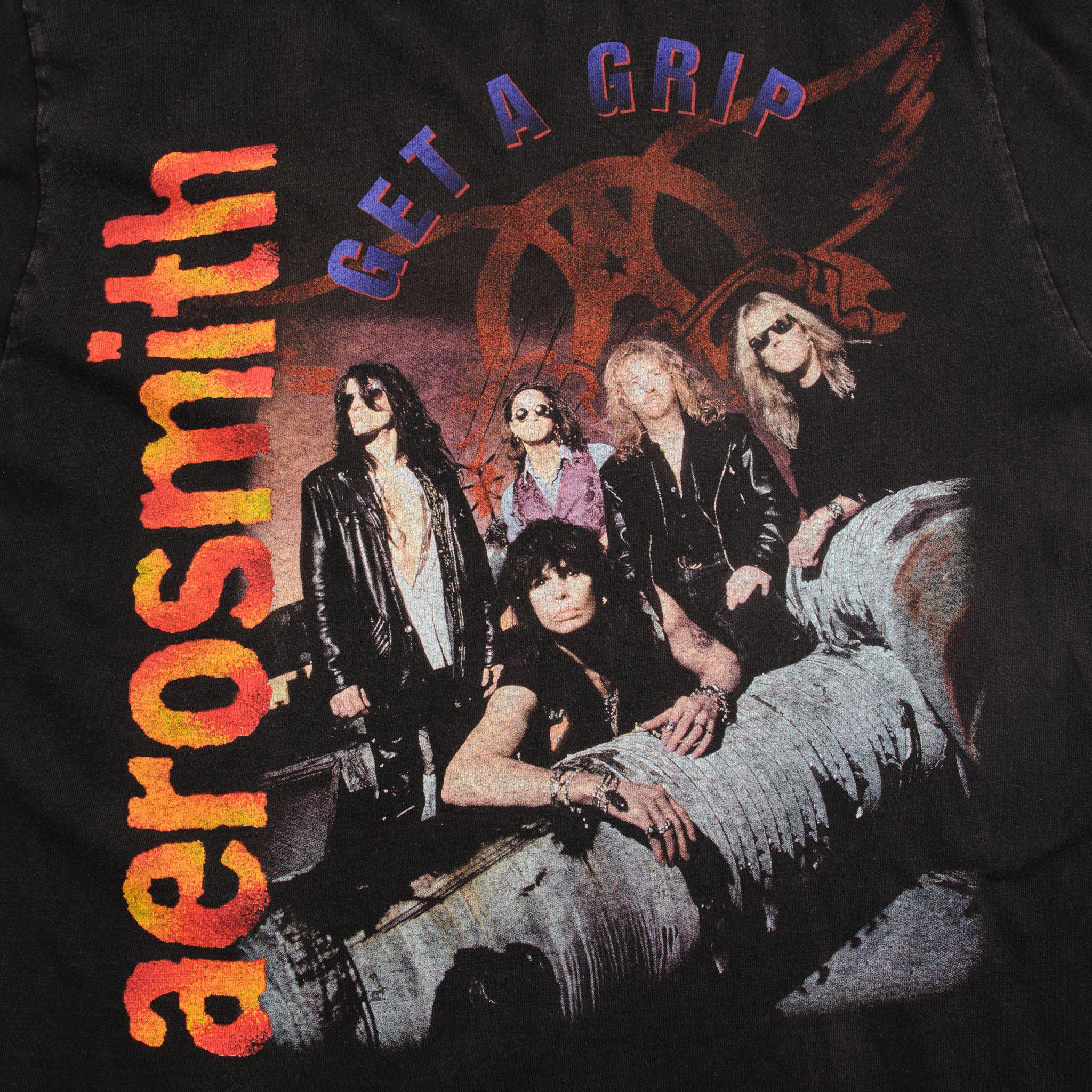 VINTAGE AEROSMITH GET A GRIP TEE SHIRT 1993 SIZE LARGE