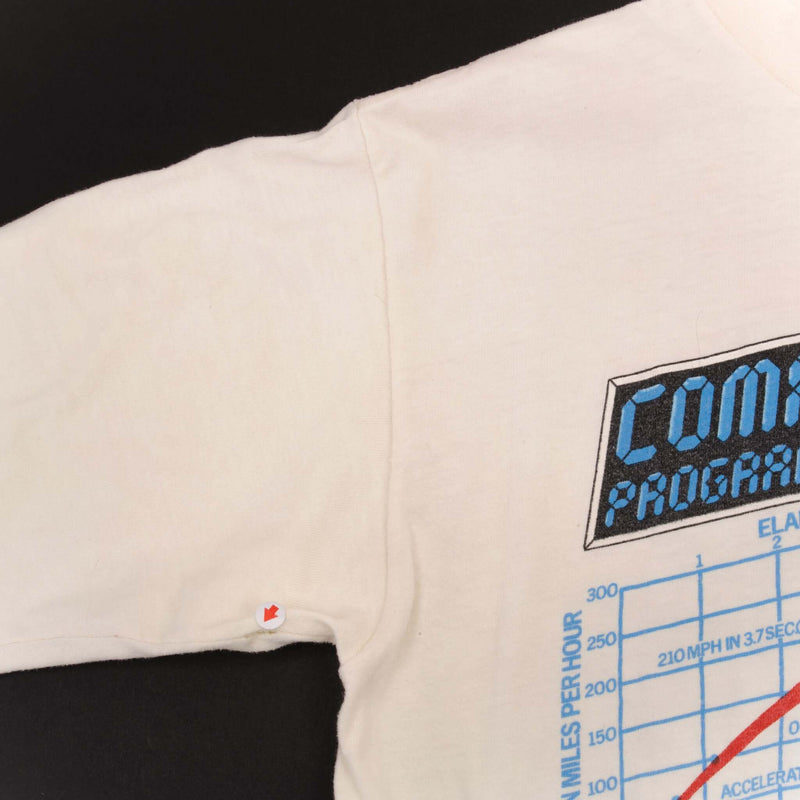 Vintage Racing Tom Mongoose McEwen Coors Corvette Tee Shirt 1987 Size Medium With Single Stitch Sleeves