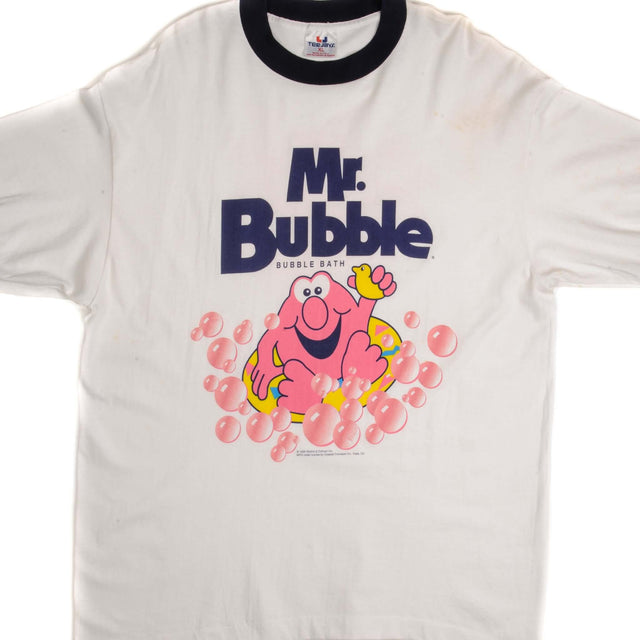 VINTAGE MR. BUBBLE TEE SHIRT 1995 SIZE LARGE MADE IN USA