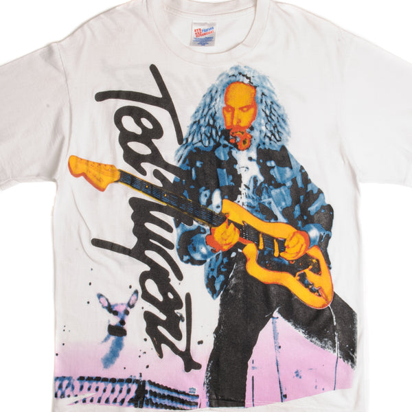 CAMISETA VINTAGE DE TED NUGENT, TALLA GRANDE, 1994, FABRICADA EN EE. UU.