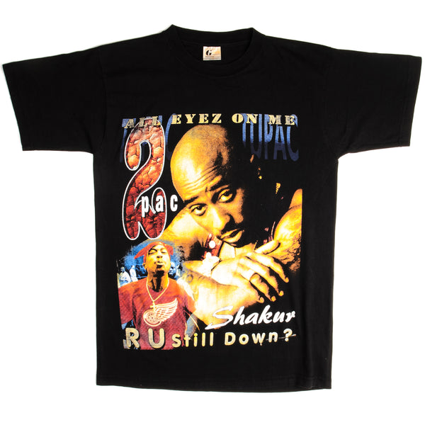 復古 BOOTLEG 2PAC TUPAC DEATHROW T 卹 1990 年代中號