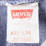 VINTAGE LEVIS 501 JEANS INDIGO 1988-1993 SIZE W30 L31 MADE IN USA