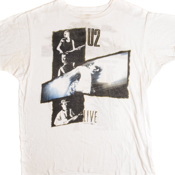 CAMISETA VINTAGE DE LA GIRA DE U2 THE JOSHUA TREE DE 1987, TALLA GRANDE, FABRICADA EN EE. UU.