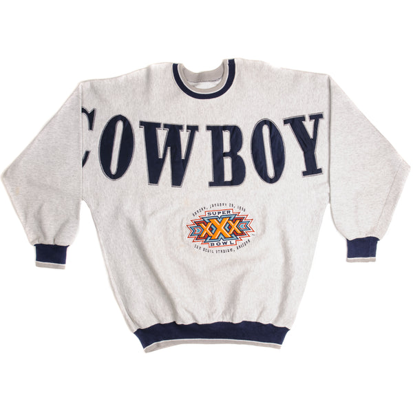 VINTAGE NFL DALLAS COWBOYS SUPER BOWL SWEATSHIRT 1996 SIZE XL MADE IN USA