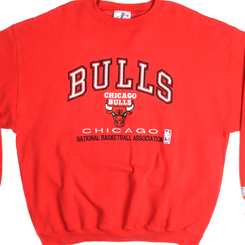 SUDADERA VINTAGE NBA CHICAGO BULLS TALLA GRANDE FABRICADA EN EE. UU.