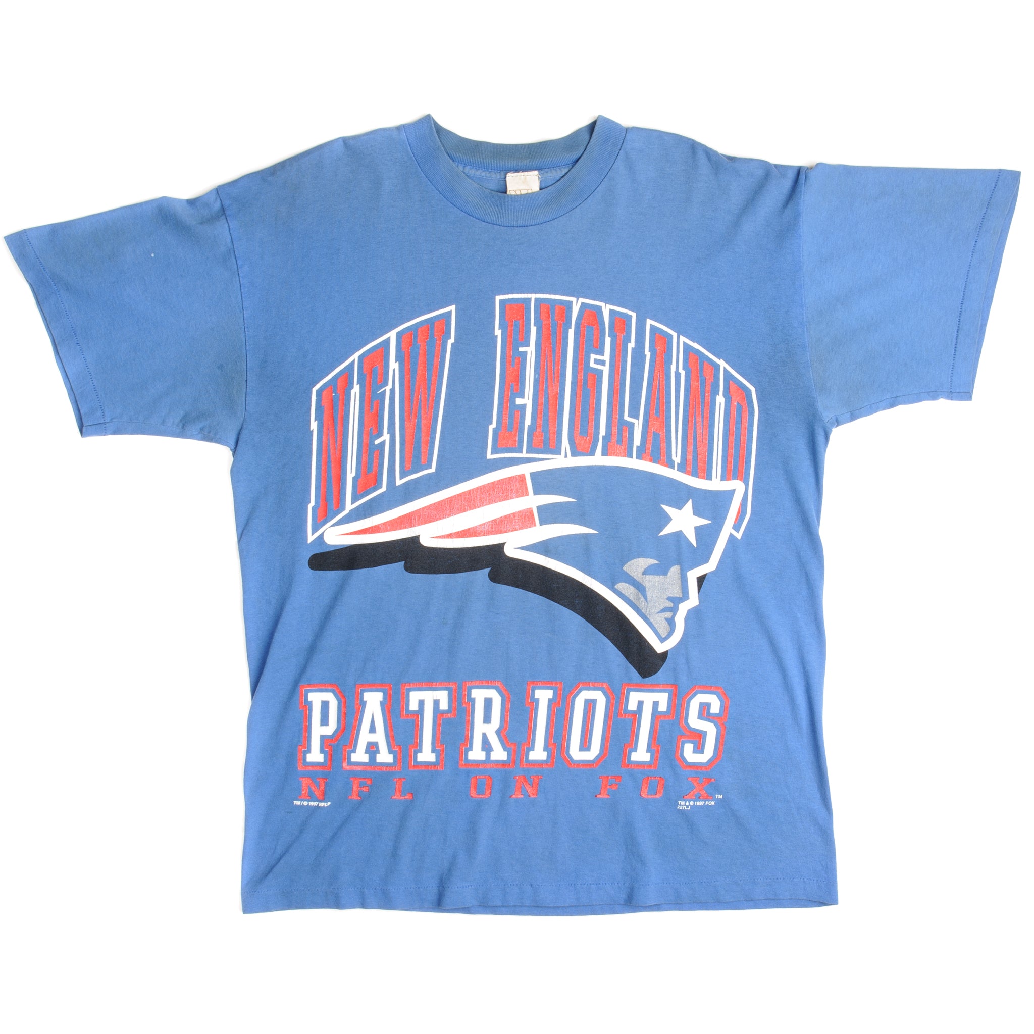 Vintage 80s NEW ENGLAND PATRIOTS NFL T-Shirt YM (Deadstock)