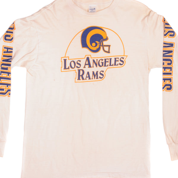 VINTAGE NFL LOS ANGELES RAMS LONG SLEEVES TEE SHIRT EARLY 1980s SIZE M –  Vintage rare usa