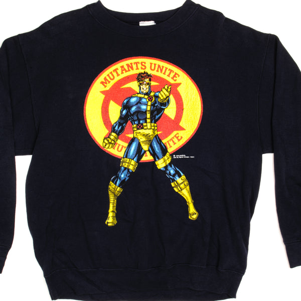 VINTAGE MARVEL CYCLOPS SWEATSHIRT MUTANT UNITE 1993 SIZE XL MADE IN USA