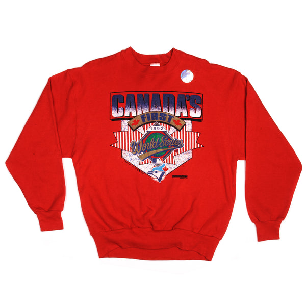 VINTAGE MLB CANADA WORLD SERIES SWEATSHIRT 1992 SIZE LARGE NOS