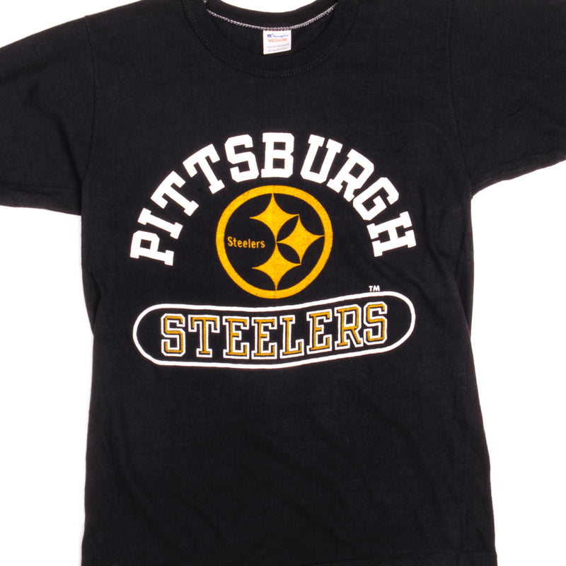 VINTAGE CHAMPION NFL PITTSBURGH STEELERS TEE SHIRT 1969-EARLY