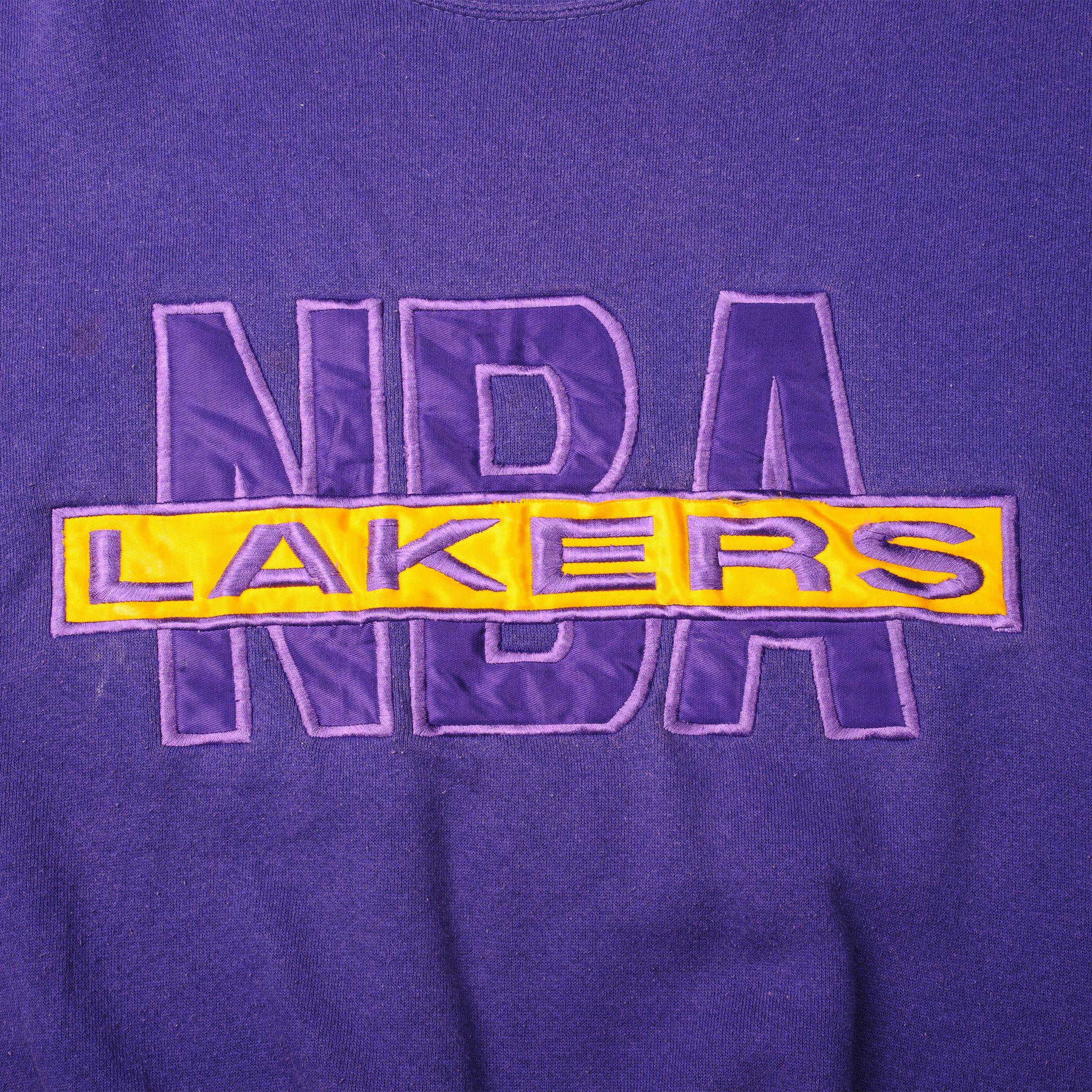 Vintage NBA Los Angeles Lakers Sweatshirt Size XL Made in USA 1980s