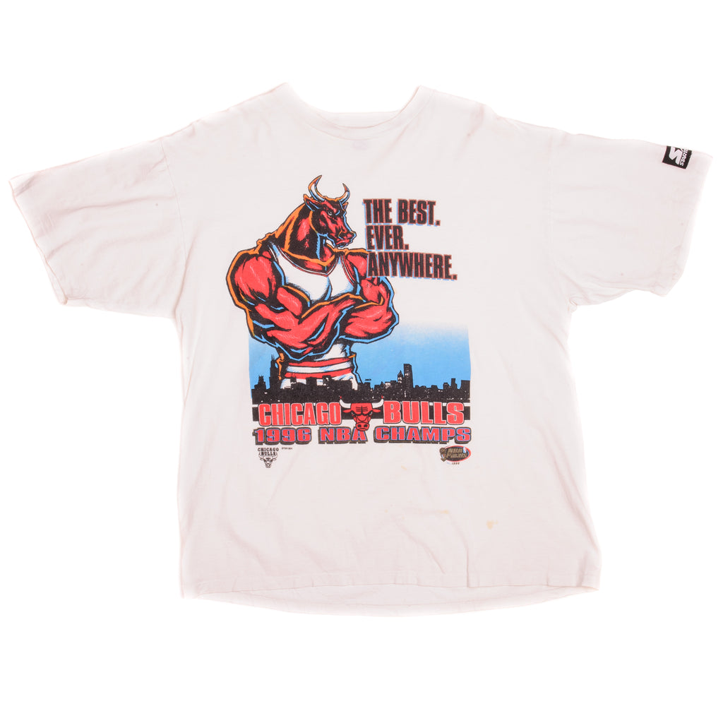 Buy the NBA Starter 1996 Chicago Bulls Champions T-Shirt Size Medium